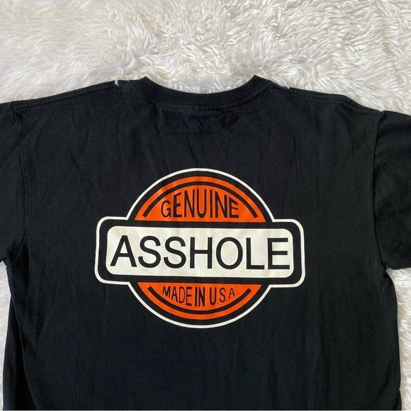 Harley Davidson style funny graphic tee black shirt - Picture 2 of 7